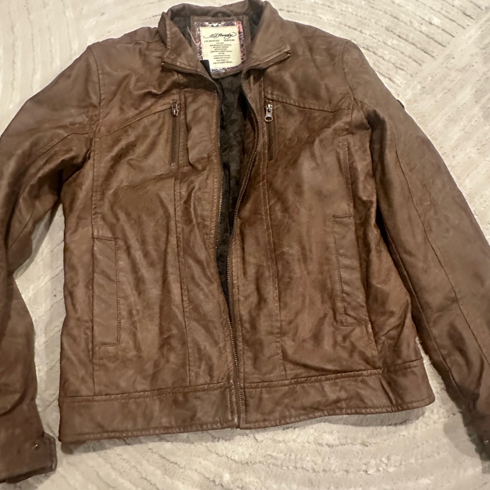 Vintage Ed Hardy Leather Jacket